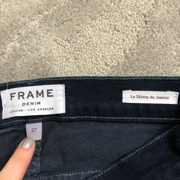 Frame National Wash Le Skinny de Jeanne Jeans EUC - Picture 4 of 6